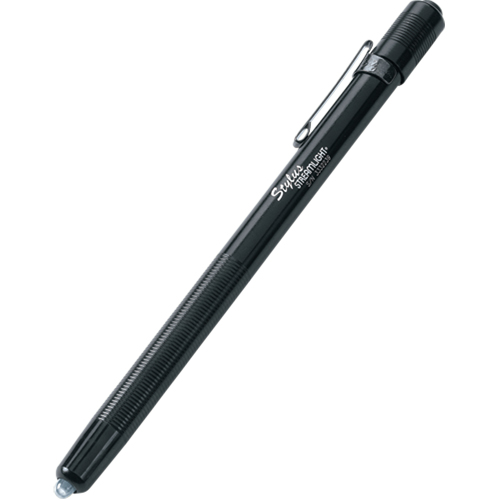 Stylus&reg; Alkaline Battery-Powered Pen Light, LED, 11 Lumens, Aluminum Body, AAAA Batteries, Included Auto-Cam