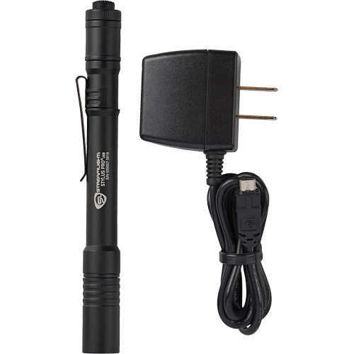 Lampe stylo USB Stylus Pro, DEL, 350 lumens, Corps en Aluminium, piles Rechargeable, Compris Auto-Cam