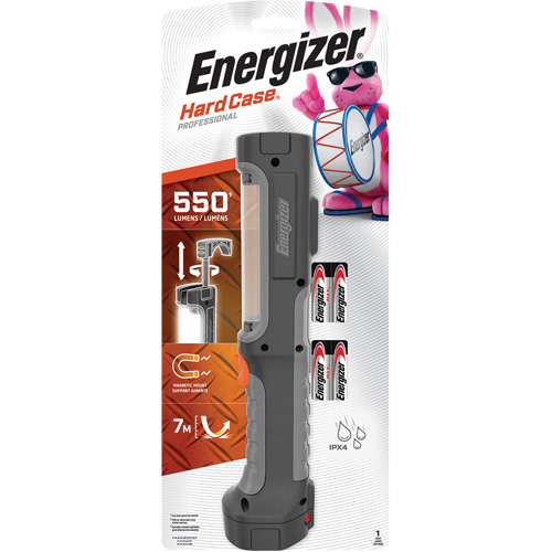 Baladeuse robuste Hard Case, DEL, 550 lumens, Piles AA Auto-Cam