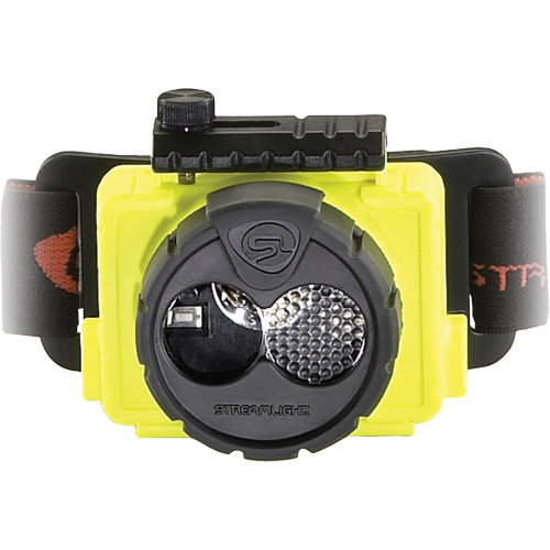 Double Clutch USB Headlamp, LED, 125 Lumens, 3.5 Hrs. Run Time, Rechargeable Batteries Auto-Cam