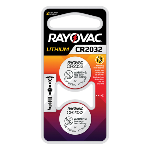 CR2032 Lithium Coin Cell Batteries, 3 V Auto-Cam