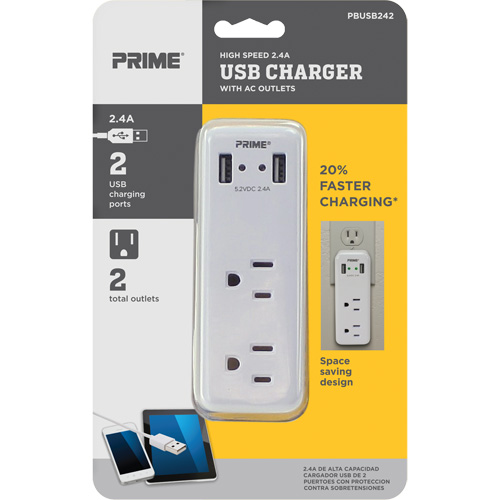 Prime&reg; USB Charger Auto-Cam