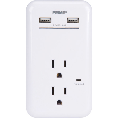 Chargeur USB Prime avec protection contre la surtension Auto-Cam