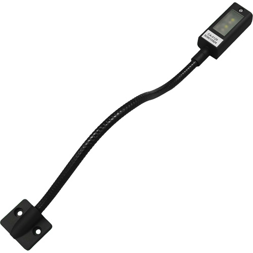 LED Gooseneck Maplight, 1 W, LED, 12" Neck, Black Auto-Cam
