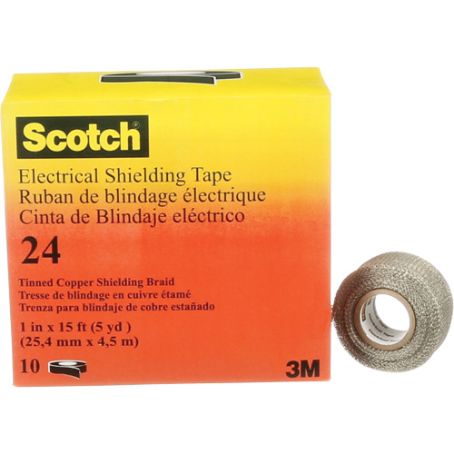Ruban isolant de blindage Scotch, 25,4 mm (1") x 4,6 m (15'), Noir, 16 mils Auto-Cam