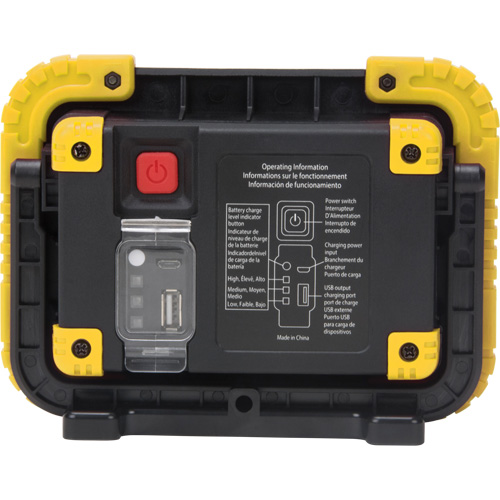 Lampe de travail portative, DEL, 10 W, 1000 lumens, Boîtier en Plastique Auto-Cam