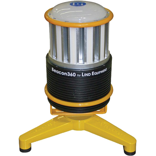 Beacon360 GO Portable Work Light with Floor Stand, LED, 45 W, 6000 Lumens, Aluminum Housing Auto-Cam