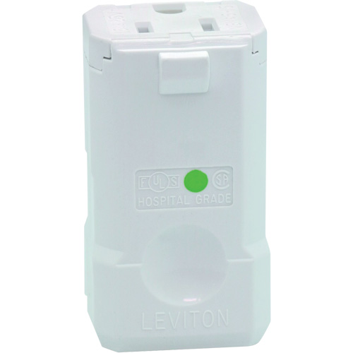 Connecteur de prise de rallonge de qualit&eacute; hospitali&egrave;re, 5-15R, Nylon Auto-Cam