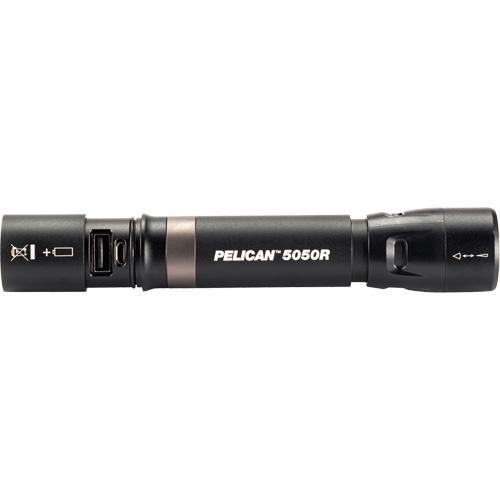 5050R Flashlight, LED, 393 Lumens, Rechargeable Batteries Auto-Cam