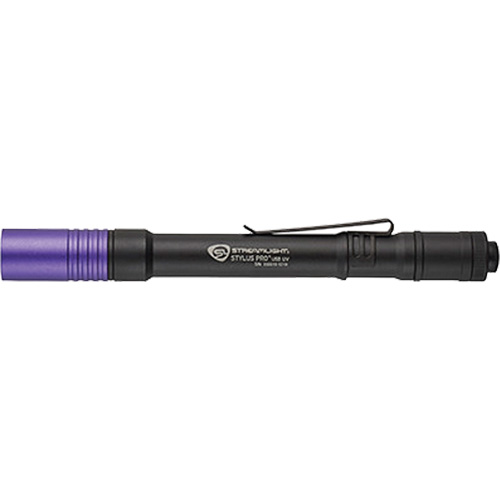 Lampe stylo UV avec port de recharge micro USB Stylus Pro, DEL, Corps en Aluminium, piles Rechargeable, Compris Auto-Cam