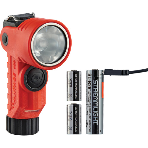 Lame de poche &agrave; alimentation multiple &agrave; angle droit pour casque Vantage 180 X, DEL, Piles Rechargeable/CR123A, Polym&egrave;re de nylon Auto-Cam