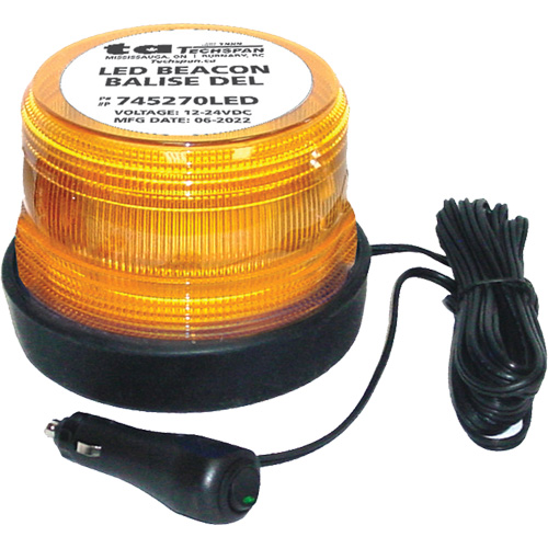 Junior Low Profile Warning Light, Strobe, Amber Auto-Cam