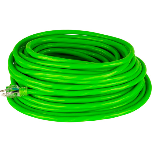 Industrial Extension Cord, All-Weather, SJTW, 10/3 AWG, 15 A, 50' Auto-Cam