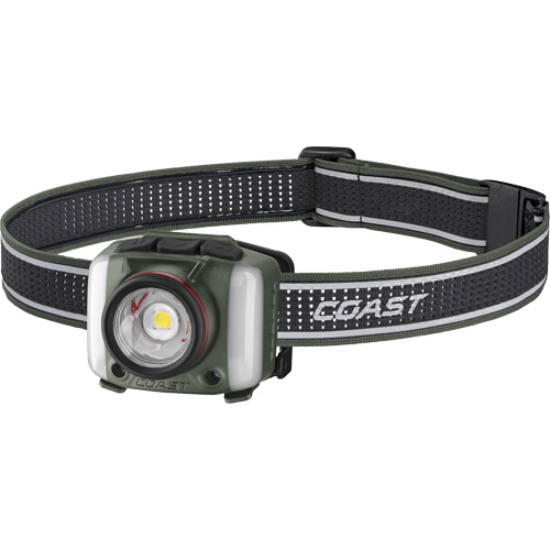 FL97R Tri-Colour Headlamp with Twist Focus & Voice Activation, LED, 830 Lumens, 2 Hrs. Run Time, Rechargeable Batteries Auto-Cam