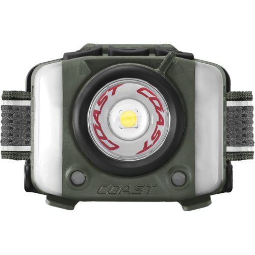 FL97R Tri-Colour Headlamp with Twist Focus & Voice Activation, LED, 830 Lumens, 2 Hrs. Run Time, Rechargeable Batteries Auto-Cam