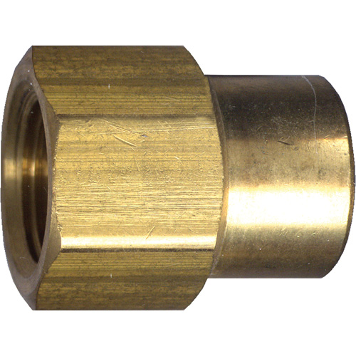 Reduced Pipe Coupling, Brass, 1/2" x 3/8" Auto-Cam