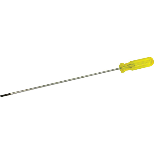 Tournevis &agrave; fente d'&eacute;lectricien, Tige de 3/16", Ronde, 15-1/2" lo, Prise en Plastique Auto-Cam