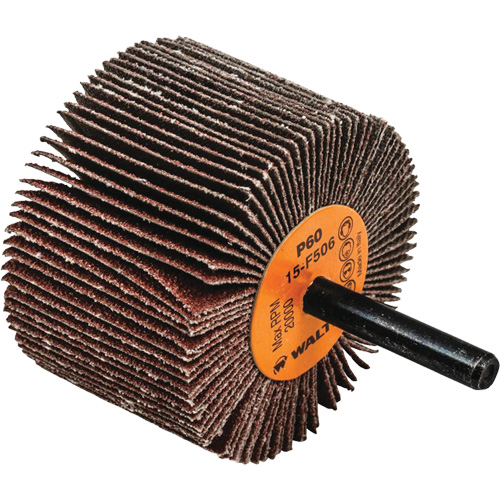 Coolcut Flap Wheel, Aluminum Oxide, 60 Grit, 2-1/2" x 1-1/2" x 1/4" Auto-Cam