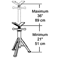 L&egrave;ve-tubes robuste, Capacit&eacute; de chargement 2500 lb Auto-Cam