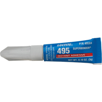 495 Super Bonder&reg; Instant Adhesive, Clear, Tube, 3 g Auto-Cam