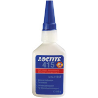 415 Super Bonder&reg; Adhesive, Clear, Bottle, 1 oz. Auto-Cam