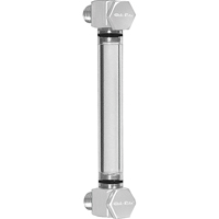 Indicateur de niveau &agrave; liquide en Rond Nylon, Filet&eacute;, 5" lo, 205°F (96,11° C) Auto-Cam