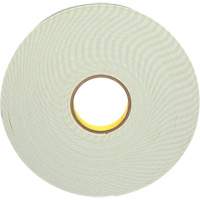 Double-Coated Foam Tape, 33 m (108') L x 25.4 mm (1") W, 62 mils, Urethane Auto-Cam