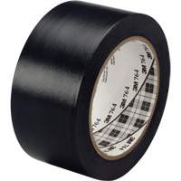 Ruban en vinyle pour travaux g&eacute;n&eacute;raux 764, 25,4 mm (1") la x 32,9 m (108') lo, 5 mils, Noir Auto-Cam