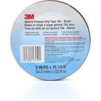 Ruban en vinyle pour travaux g&eacute;n&eacute;raux 764, 50,8 mm (2") la x 32,9 m (108') lo, 5 mils, Brun Auto-Cam