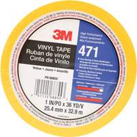 Ruban en vinyle 471, 25,4 mm (1") la x 32,9 m (108') lo, 5,2 mils, Jaune Auto-Cam