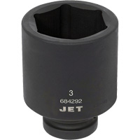 Socket, Impact, 3", 1" Drive, 6 Points, Deep Auto-Cam