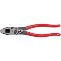 Lineman's Dipped Grip Pliers with Crimper & Bolt Cutter Auto-Cam