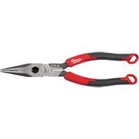 Long Nose Comfort Grip Pliers, 8" L Auto-Cam