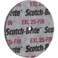 Meule homog&egrave;ne Scotch-Brite EXL, 3" x 1/2", Arbre de 1/4" Auto-Cam