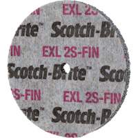 Meule homog&egrave;ne Scotch-Brite EXL, 3" x 1/2", Arbre de 1/4" Auto-Cam