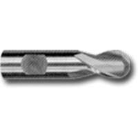 Weldon Shank Ball End Slot Drill Bit, 3/32" Dia., 1-7/8" L, 1/4" Shank, High Speed Cobalt Auto-Cam