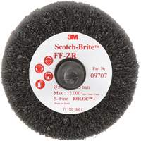 Brosse &agrave; lamelles pour la coupe et le polissage Scotch-Brite, Oxyde d'aluminium, Grain Fin, 2" x 1" x 1/4" Auto-Cam