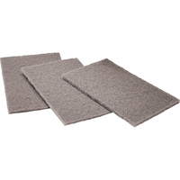 Tampons manuels Scotch-Brite, Carbure de silicium, 6" x 9", Grain Moyen Auto-Cam