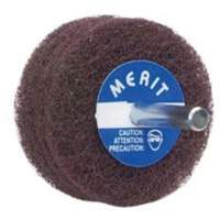 Abrasotex Non-Woven Disc Wheel, 3" Dia. x 1" W, 1/4" Arbor, Aluminum Oxide Auto-Cam