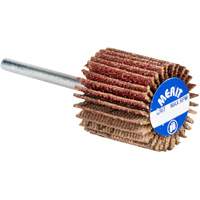 High Performance Micro-Mini Flap Wheel, Aluminum Oxide, 60 Grit, 3/4" x 3/4" x 1/8" Auto-Cam