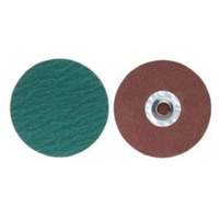 Quick-Change Discs, 3" Dia., 36 Grit, Zirconia Alumina Auto-Cam