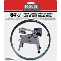 Lame de scie &agrave; ruban en m&eacute;tal, Acier au carbone, 64-1/2" lo x 1/2" la x &eacute;paisseur 0,025", 24 dents par pouce Auto-Cam