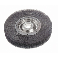 Brosses rotatives &agrave; fils cr&ecirc;p&eacute;s - Face large, 6" dia., Fils 0,0118", Arbre 2" Auto-Cam