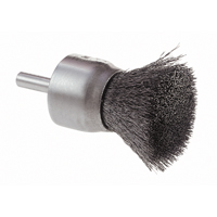 Crimped Wire End Brush, 1", 0.006 Fill Auto-Cam