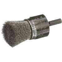 Crimped Wire End Brush, 1", 0.006" Fill Auto-Cam