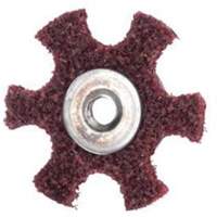 Abrasotex Surface Preparation Star, 3" Dia., Medium Grit, Aluminum Oxide Auto-Cam