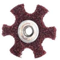 Abrasotex Surface Preparation Star, 2" Dia., Medium Grit, Aluminum Oxide Auto-Cam