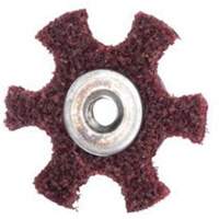 Abrasotex Surface Preparation Star, 4" Dia., Medium Grit, Aluminum Oxide Auto-Cam