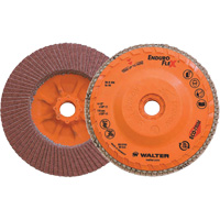 Disque &agrave; lamelles Enduro-Flex, 4-1/2" x 5/8"-11, Type 27, Grain 60, Alumine de zirconium Auto-Cam