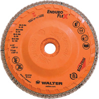Disque &agrave; lamelles Enduro-Flex, 4-1/2" x 5/8"-11, Type 27, Grain 80, Alumine de zirconium Auto-Cam